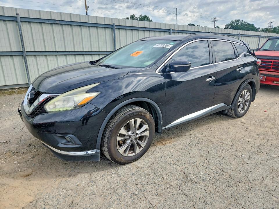 2015 Nissan Murano VIN 5N1AZ2MG1FN261366 COPART salvage auction — REAR END, La - Cert Of Title-Salvage, sold $1,000 on 2026-07-09 (photo 1)