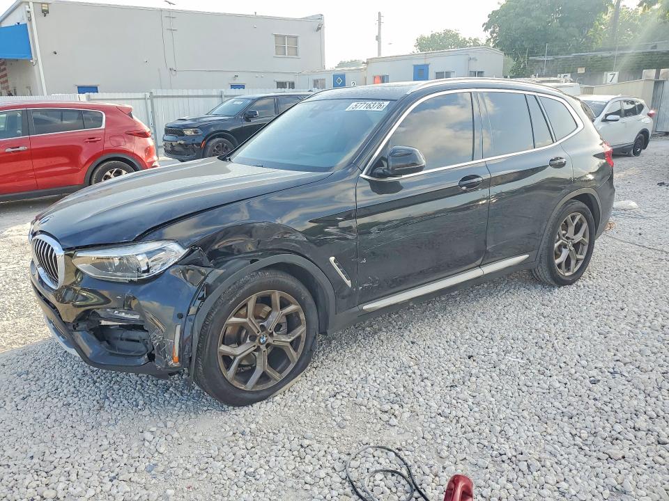 2020 BMW X3 VIN 5UXTY3C05L9C85122 COPART salvage auction — FRONT END, Fl - Cert Of Title Slvg Rebuildable, sold $3,250 on 2026-07-24 (photo 1)