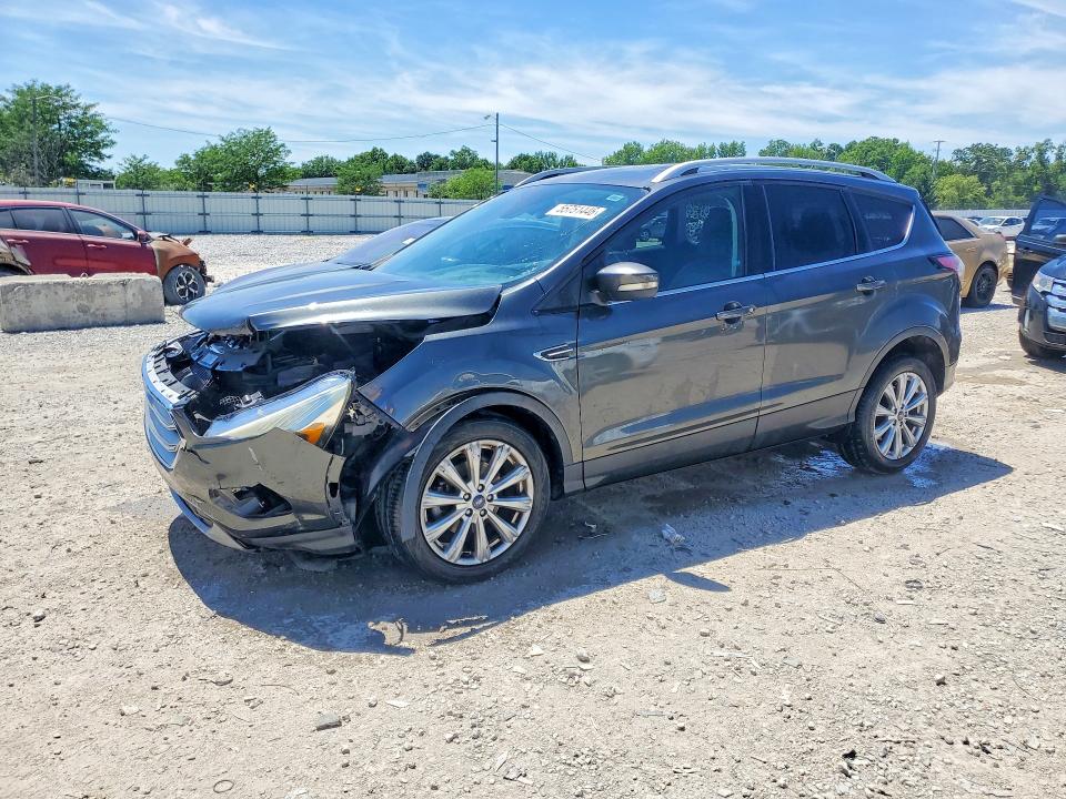 2017 Ford Escape VIN 1FMCU0JD1HUE69536 COPART salvage auction — FRONT END, KY - BILL OF SALE/PART ONLY/NO TITL, sold $925 on 2026-07-02 (photo 1)