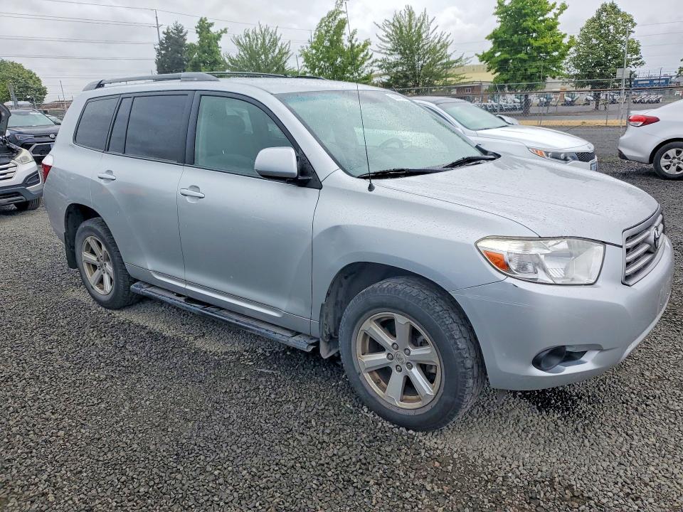 2008 Toyota Highlander VIN JTEES41A782013841 COPART salvage auction — FRONT END, Or - Certificate Of Title, sold $3,700 on 2026-07-07 (photo 4)