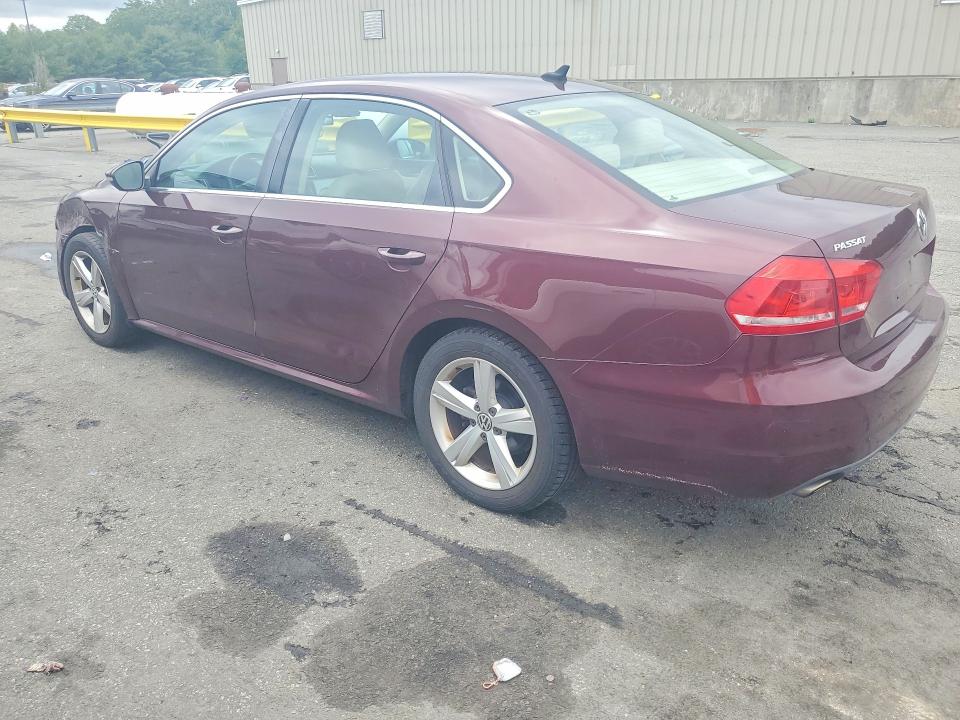 2012 Volkswagen Passat VIN 1VWBP7A34CC030589 COPART salvage auction — FRONT END, Ri - Salvage Certificate Of Title, sold $125 on 2026-07-28 (photo 2)
