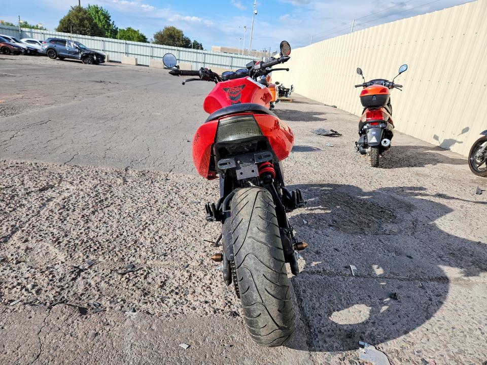 2008 Kawasaki Ex VIN JKAEXEA158A038362 COPART salvage auction — VANDALISM, Co - Public - Salvage Title, sold $600 on 2026-07-27 (photo 4)