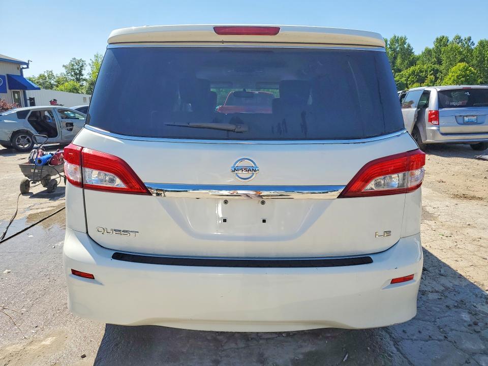 2014 Nissan Quest VIN JN8AE2KP2E9107490 COPART salvage auction — SIDE, KY - CERT OF TITLE-SALVAGE, sold $675 on 2026-07-30 (photo 6)
