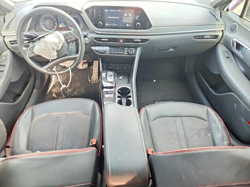 2021 Hyundai Sonata VIN 5NPEJ4J24MH067414 COPART salvage auction — FRONT END, On - Permit Salvage, sold $3,300 on 2026-07-14 (photo 8)