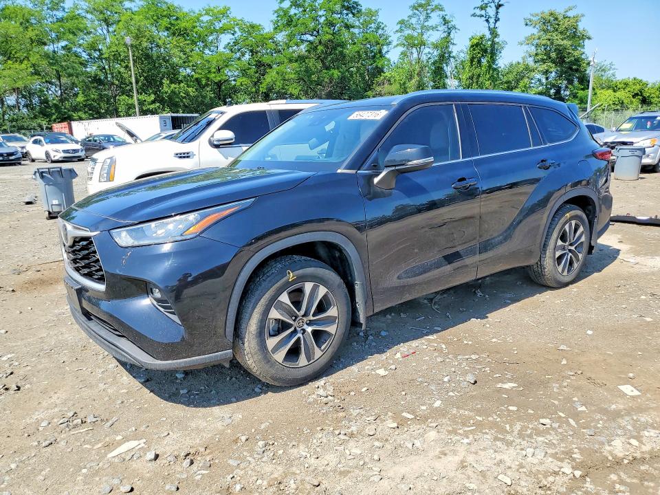 2020 Toyota Highlander VIN 5TDHZRBH6LS506742 COPART salvage auction — REAR END, MD - CERT OF SALVAGE > 75% DAMAGE, sold $7,800 on 2026-07-23 (photo 1)