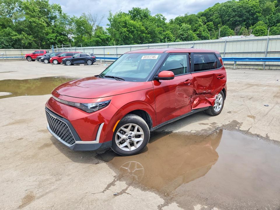 2025 Kia Soul VIN KNDJ23AU9S7264586 COPART salvage auction — SIDE, PA - CERTIFICATE OF SALVAGE, sold $125 on 2026-07-30 (photo 1)