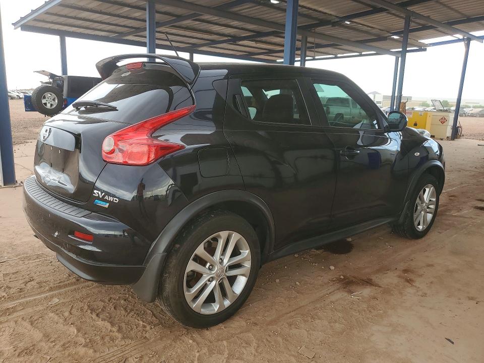 2013 Nissan Juke VIN JN8AF5MV3DT214009 COPART salvage auction — REAR END, Az - Cert Of Title - Salvage, sold $825 on 2026-07-09 (photo 3)