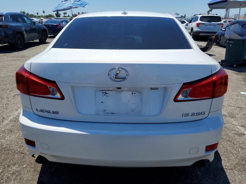 2009 Lexus Is VIN JTHBK262995102399 COPART salvage auction — FRONT END, Ca - Salvage Certificate, sold $350 on 2026-07-21 (photo 6)