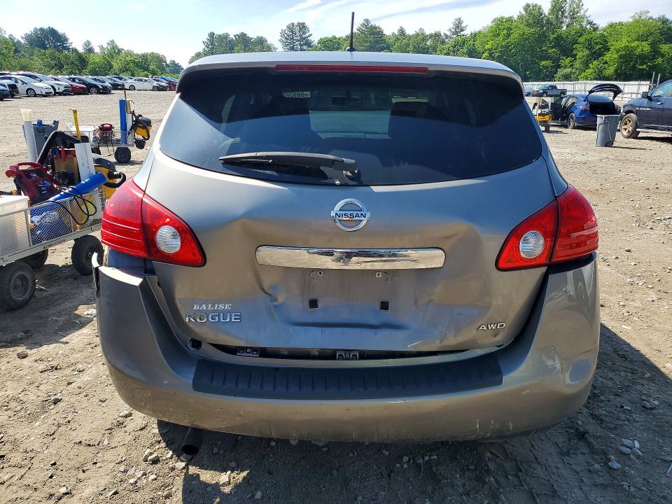 2012 Nissan Rogue VIN JN8AS5MV0CW406528 COPART salvage auction — REAR END, Ma - Cert Of Title-Reconstrctd Coll, sold $325 on 2026-07-13 (photo 6)