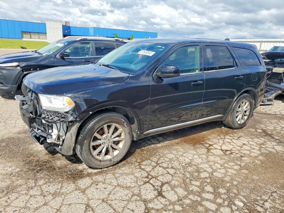 2017 Dodge Durango VIN 1C4RDHAG3HC669704 COPART salvage auction — FRONT END, Mi - Certificate Of Title, sold $1,700 on 2026-07-02 (photo 1)