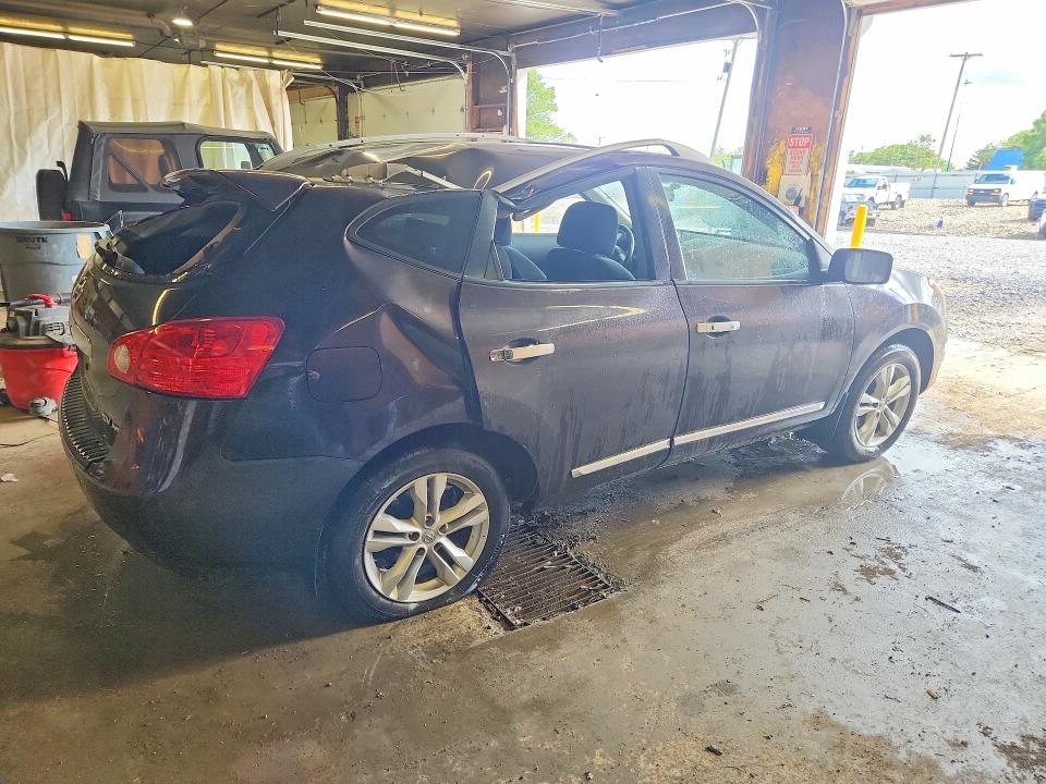 2012 Nissan Rogue VIN JN8AS5MVXCW358147 COPART salvage auction — REAR END, Pa - Certificate Of Salvage, sold $400 on 2026-07-16 (photo 3)