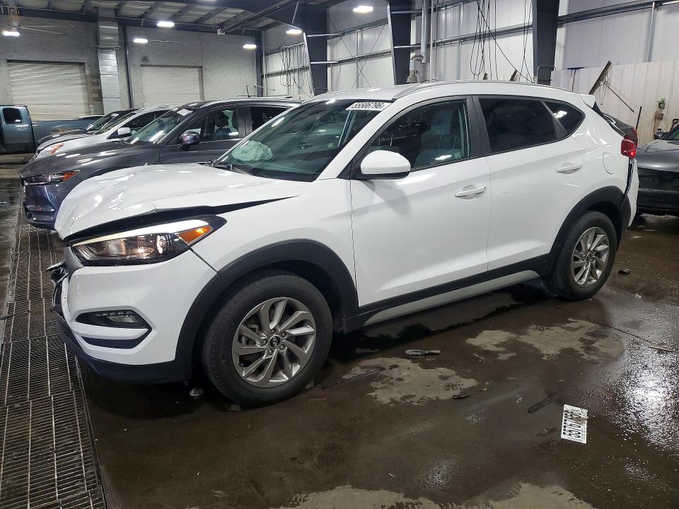 2018 Hyundai Tucson VIN KM8J3CA44JU732054 COPART salvage auction — REAR END, Mn - Cert Of Title-Salvage, sold $225 on 2026-07-28 (photo 1)
