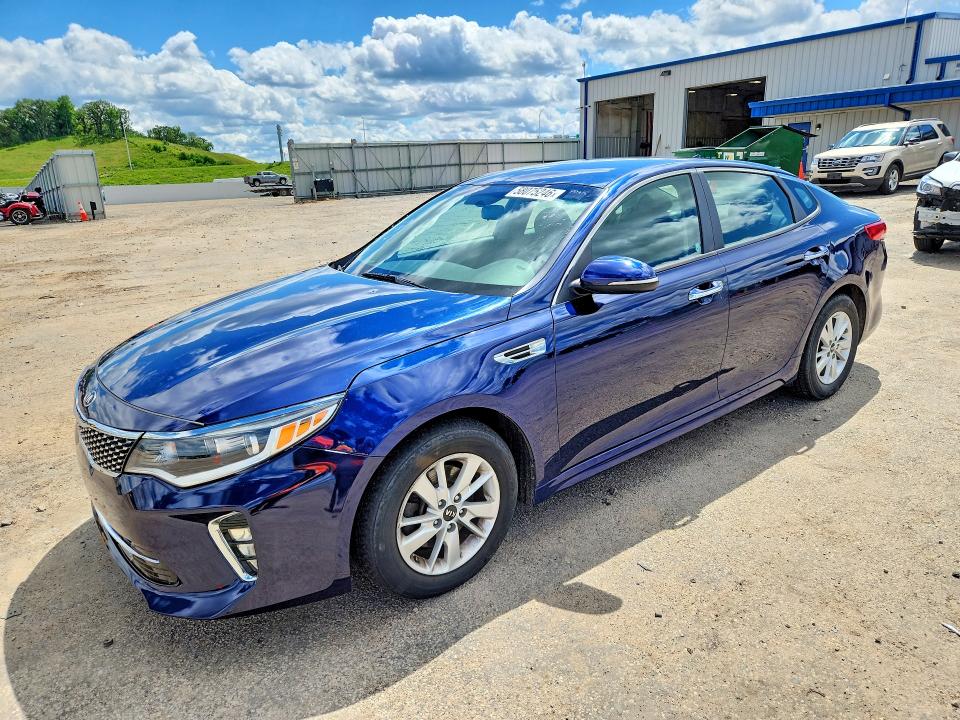 2018 Kia Optima VIN 5XXGT4L34JG214413 COPART salvage auction — HAIL, Wi - Certificate Of Title (P), sold $3,800 on 2026-07-28 (photo 1)