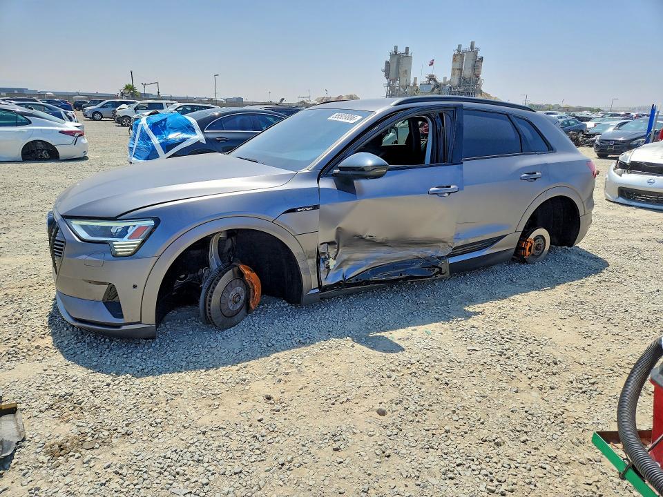 2021 Audi E-tron VIN WA1AAAGE6MB024641 COPART salvage auction — SIDE, CA - SALVAGE CERTIFICATE, sold $9,200 on 2026-07-24 (photo 1)