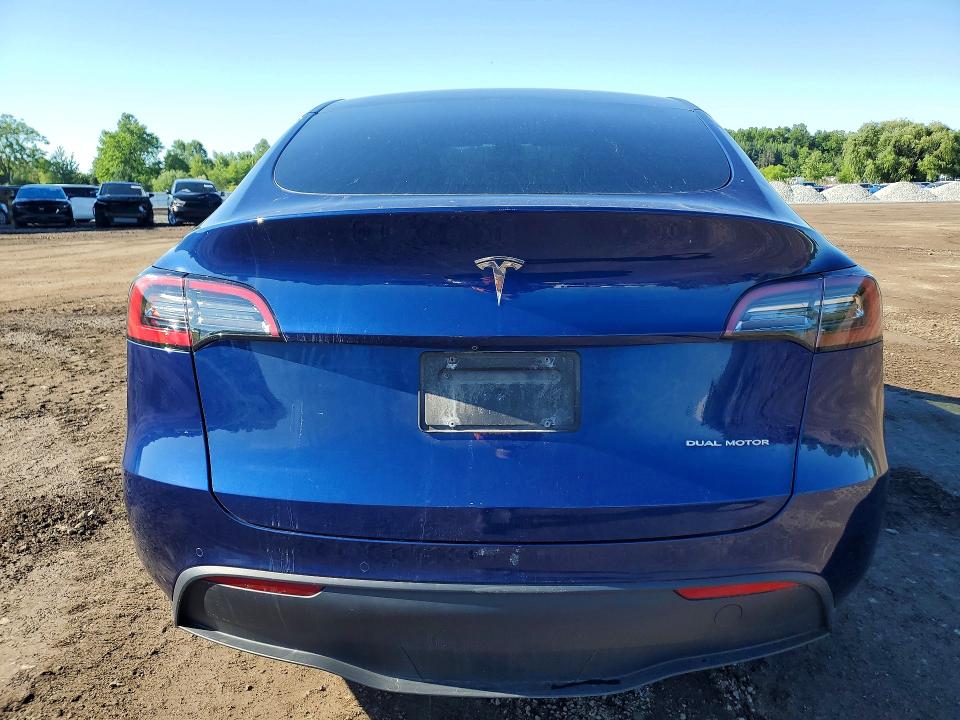 2021 Tesla VIN 5YJYGAEE0MF236616 COPART salvage auction — HAIL, Oh - Cert Of Title-Salvage, sold $1,600 on 2026-07-27 (photo 6)