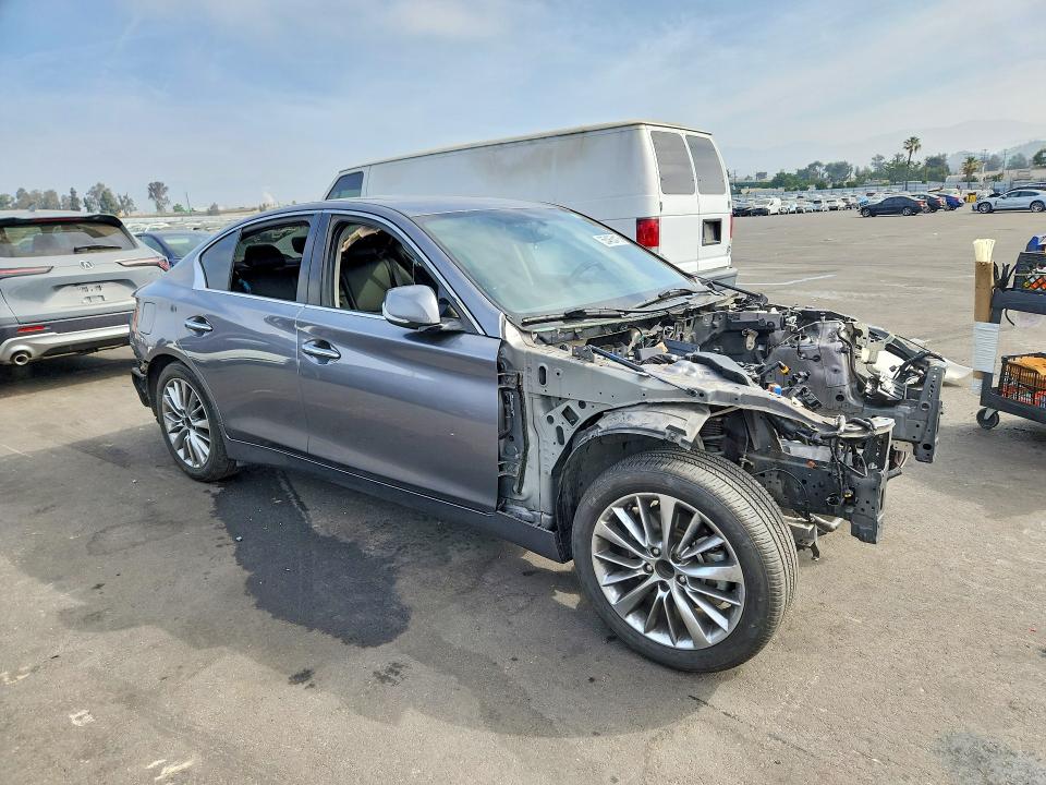 2020 Infiniti Q50 VIN JN1EV7AP2LM203869 COPART salvage auction — VANDALISM, Ca - Salvage Certificate, sold $250 on 2026-07-27 (photo 4)