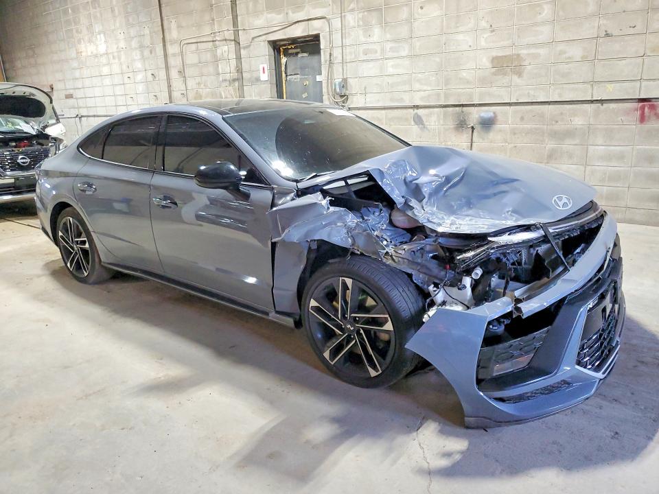 2025 Hyundai Sonata VIN KMHL54JC4SA502694 COPART salvage auction — FRONT END, Mn - Cert Of Title-Salvage, sold $2,100 on 2026-07-21 (photo 4)