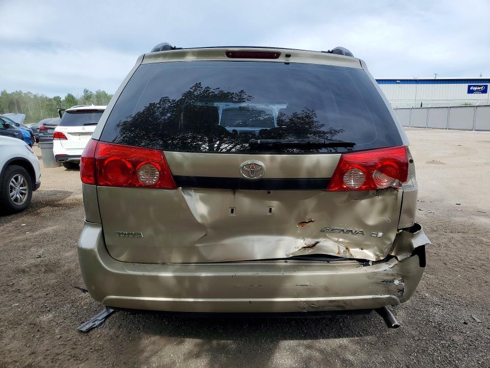 2007 Toyota Sienna VIN 5TDZK29C17S006648 COPART salvage auction — REAR END, ON - PERMIT SALVAGE, sold $1,450 on 2026-07-14 (photo 6)