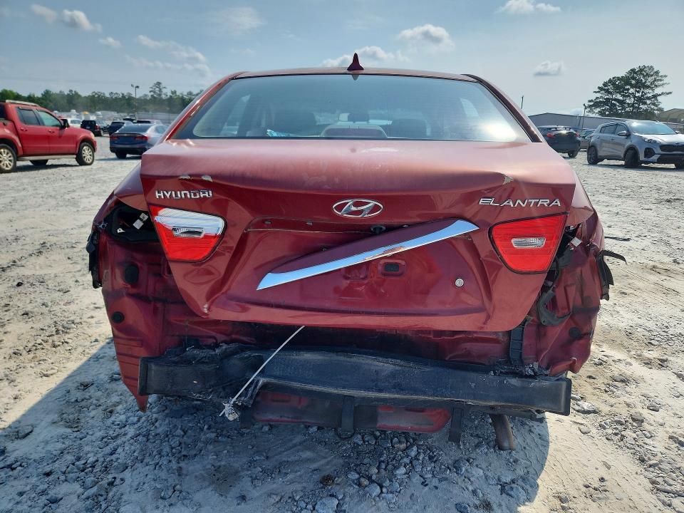 2010 Hyundai Elantra VIN KMHDU4AD2AU952504 COPART salvage auction — REAR END, Ga - Cert Of Title-Salvage, sold $425 on 2026-07-29 (photo 6)