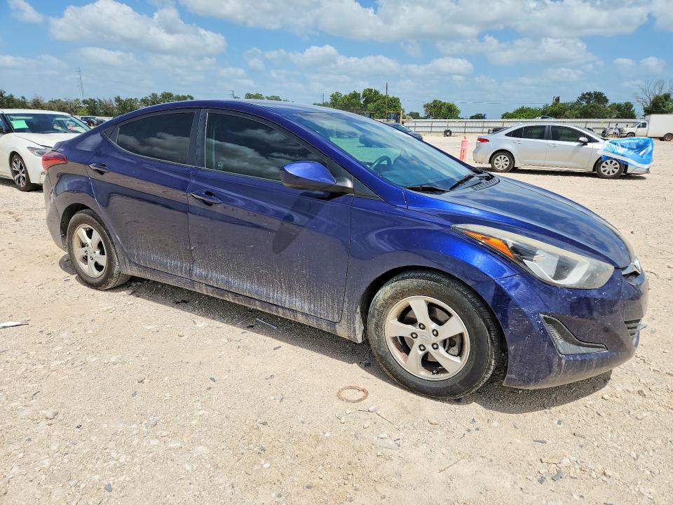 2014 Hyundai VIN 5NPDH4AE2EH533022 COPART salvage auction — UNDERCARRIAGE, Tx - Salvage Vehicle Title, sold $800 on 2026-07-09 (photo 4)
