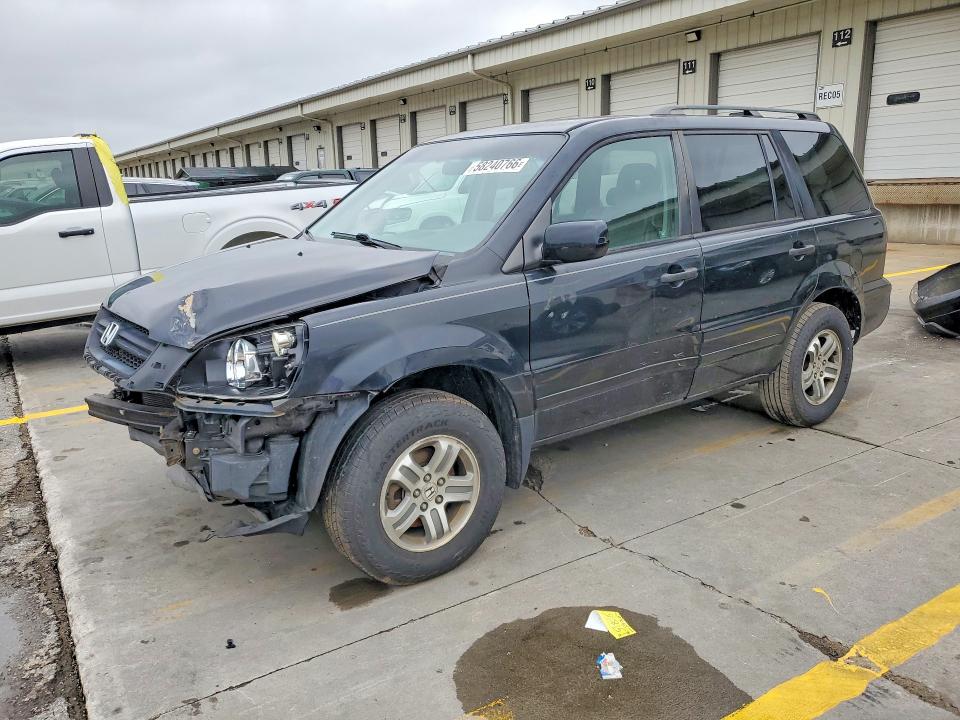 2004 Honda Pilot VIN 2HKYF18504H585291 — COPART salvage auction photo