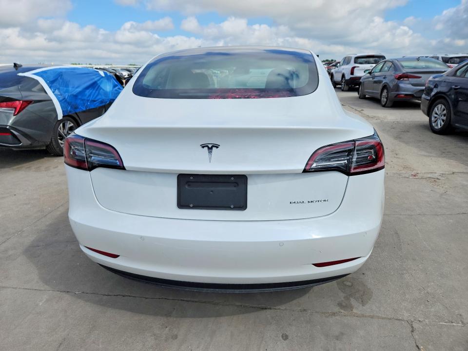 2022 Tesla Model 3 VIN 5YJ3E1EB1NF152439 COPART salvage auction — FRONT END, TX - SALVAGE VEHICLE TITLE, sold $11,300 on 2026-07-06 (photo 6)
