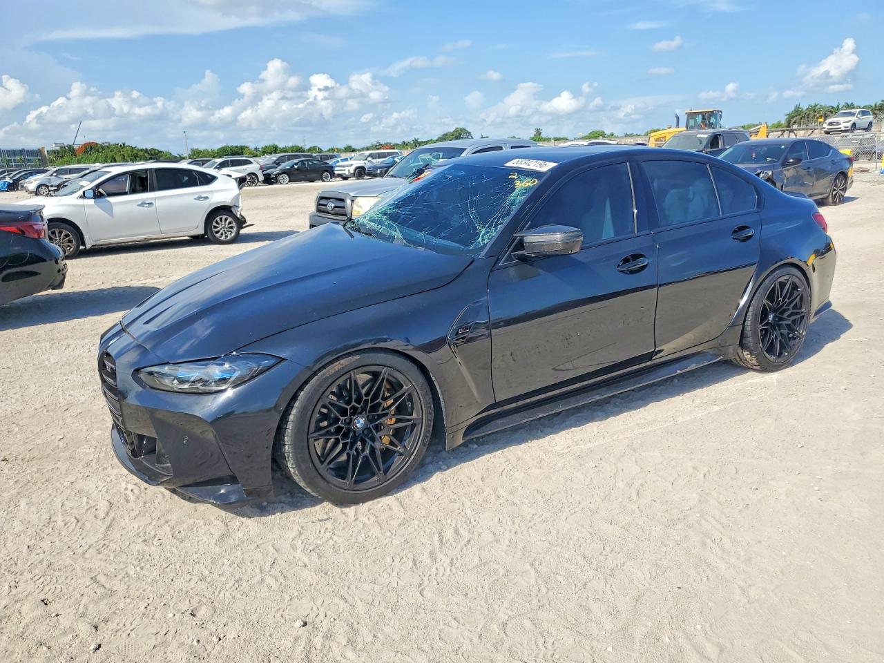 2021 BMW M3 VIN WBS33AY02MFL19023 — COPART salvage auction photo