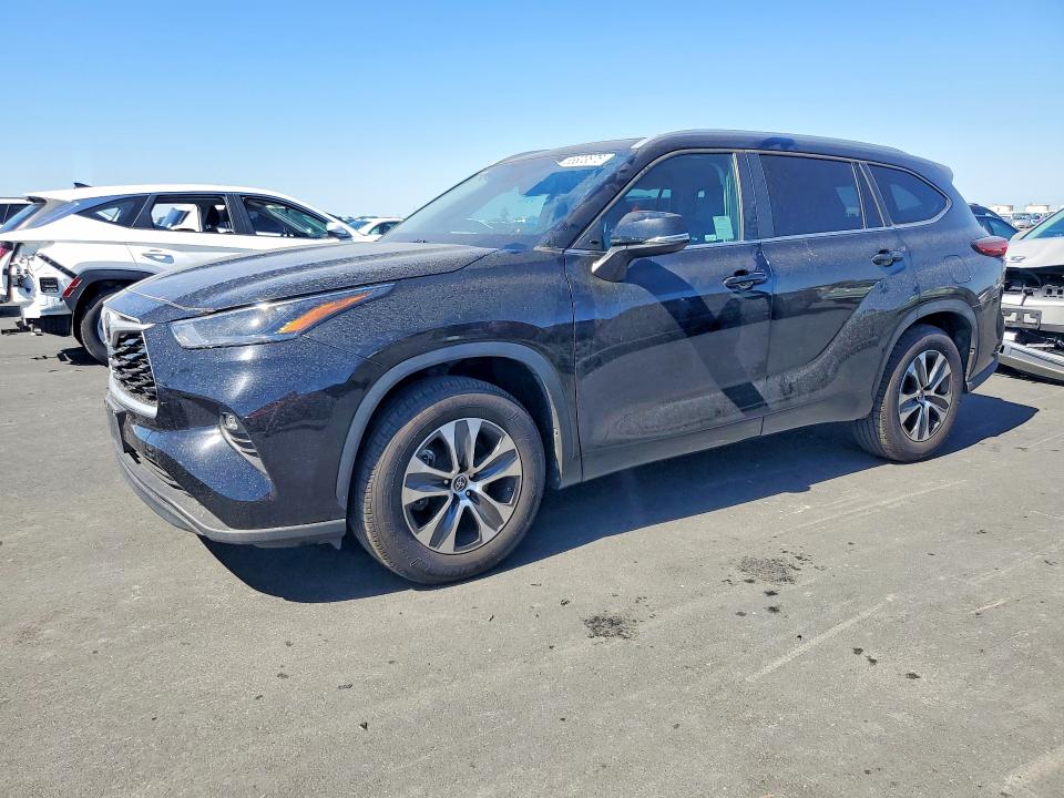 2023 Toyota Highlander VIN 5TDKDRAHXPS044486 COPART salvage auction — SIDE, Ca - Salvage Certificate, sold $16,200 on 2026-07-08 (photo 1)