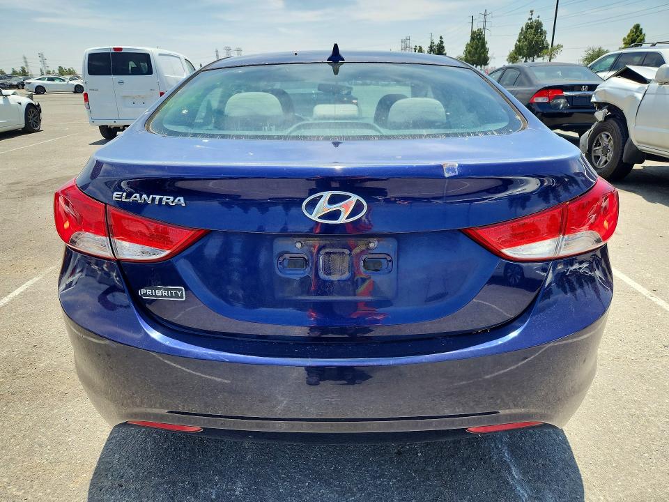 2013 Hyundai Elantra VIN 5NPDH4AEXDH336758 COPART salvage auction — FRONT END, Ca - Salvage Certificate, sold $950 on 2026-07-02 (photo 6)