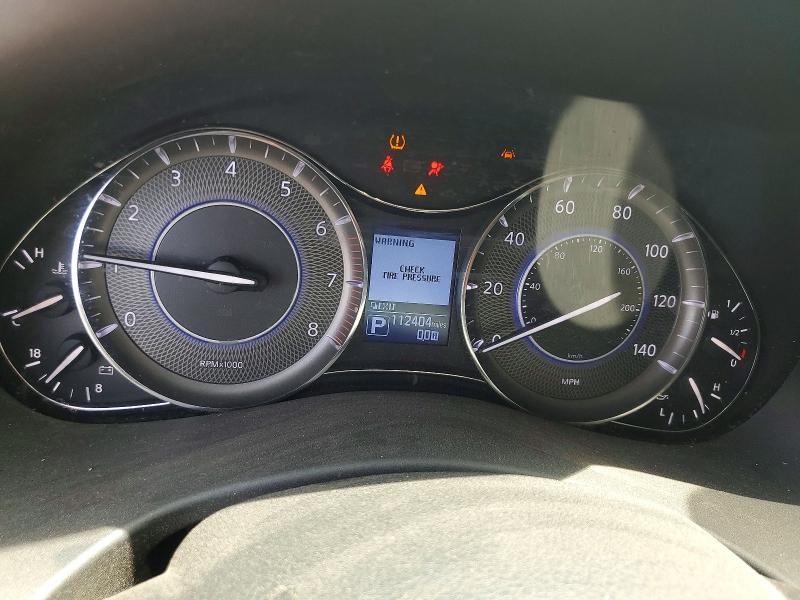 2018 Infiniti VIN JN8AZ2NFXJ9663175 COPART salvage auction — FRONT END, La - Certificate Of Title, sold $6,100 on 2026-07-31 (photo 9)