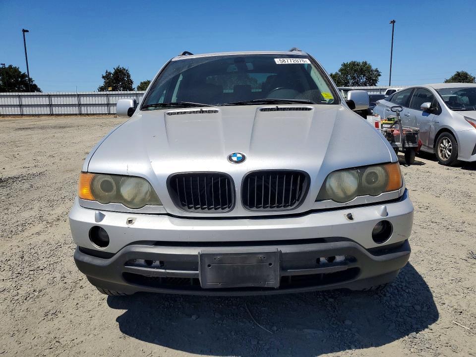 2001 BMW X5 VIN WBAFA53541LM88538 COPART salvage auction — FRONT END, Ca - Salvage Certificate, sold $400 on 2026-07-14 (photo 5)