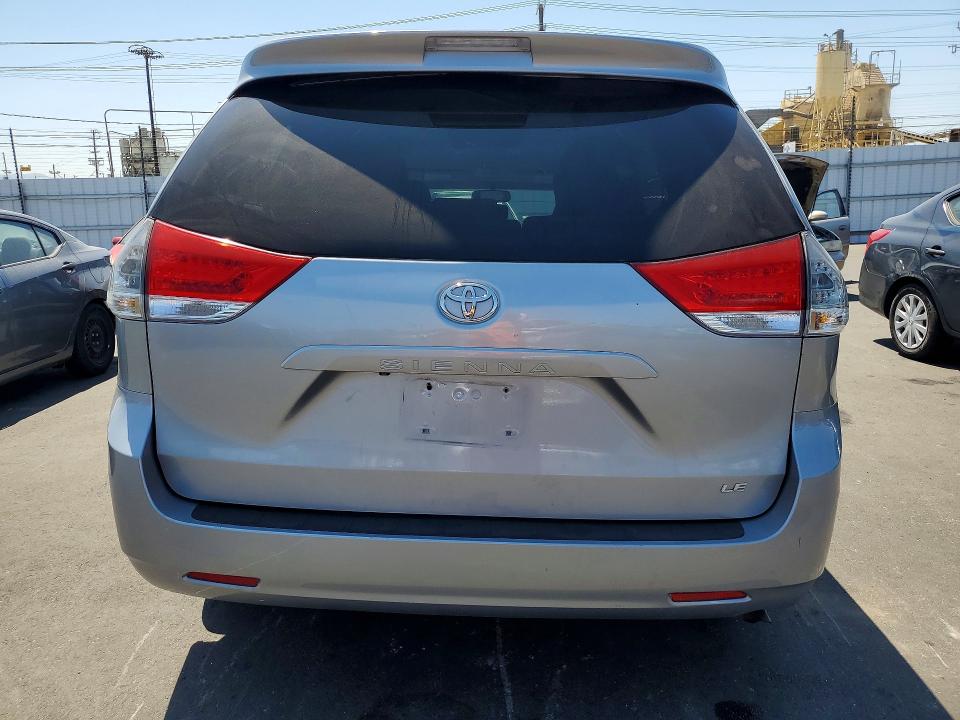 2014 Toyota Sienna VIN 5TDKK3DC3ES519508 COPART salvage auction — FRONT END, Ca - Salvage Certificate, sold $1,600 on 2026-07-08 (photo 6)