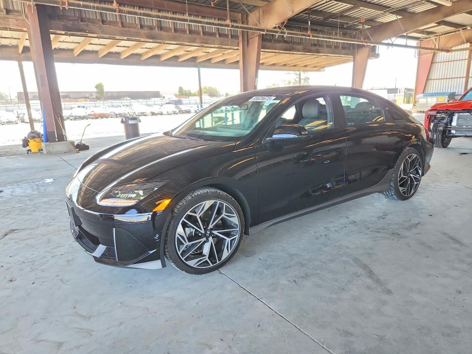 2025 Hyundai Ioniq 6 VIN KMHM34AA7SA083281 COPART salvage auction — REAR END, Ca - Salvage Certificate, sold $11,900 on 2026-07-09 (photo 1)
