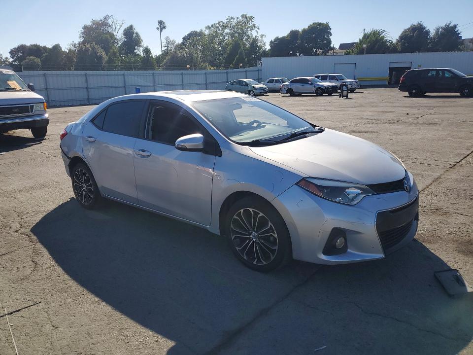 2014 Toyota Corolla VIN 5YFBURHE8EP001010 COPART salvage auction — REAR END, Ca - Salvage Certificate, sold $3,300 on 2026-07-10 (photo 4)