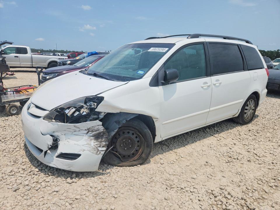 2010 Toyota Sienna VIN 5TDKK4CC0AS309143 COPART salvage auction — FRONT END, Tx - Salvage Vehicle Title, sold $1,400 on 2026-07-07 (photo 1)
