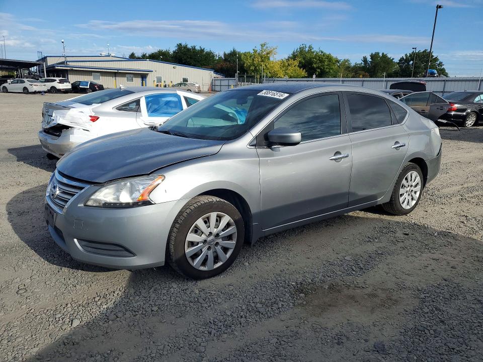 2013 Nissan Sentra VIN 3N1AB7AP6DL619989 — COPART salvage auction photo