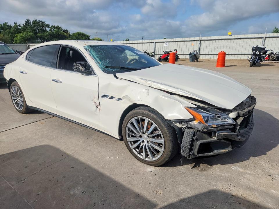 2018 Maserati Quattroporte VIN ZAM56YPAXJ1291793 COPART salvage auction — FRONT END, TX - SALVAGE VEHICLE TITLE, sold $200 on 2026-07-30 (photo 4)