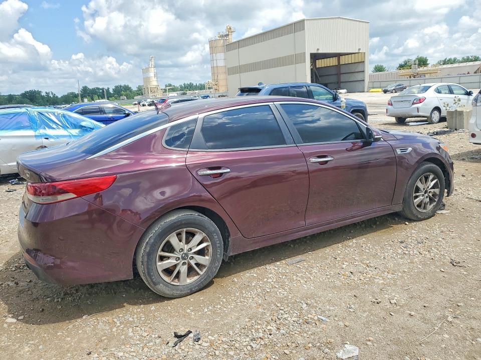 2016 Kia Optima VIN 5XXGT4L39GG073816 COPART salvage auction — FRONT END, Mt - Cert Of Title-Rebuilt Salvage, sold $1,050 on 2026-07-21 (photo 3)