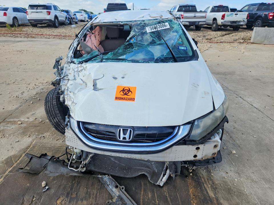2013 Honda Civic VIN 19XFB4F32DE002861 COPART salvage auction — ROLLOVER, Tx - Salvage Vehicle Title, sold $625 on 2026-07-02 (photo 5)