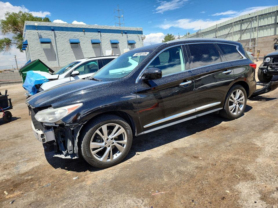 2013 Infiniti VIN 5N1AL0MM2DC352926 COPART salvage auction — FRONT END, NM - CERT OF TITLE-SALVAGE (P), sold $1,650 on 2026-07-02 (photo 1)