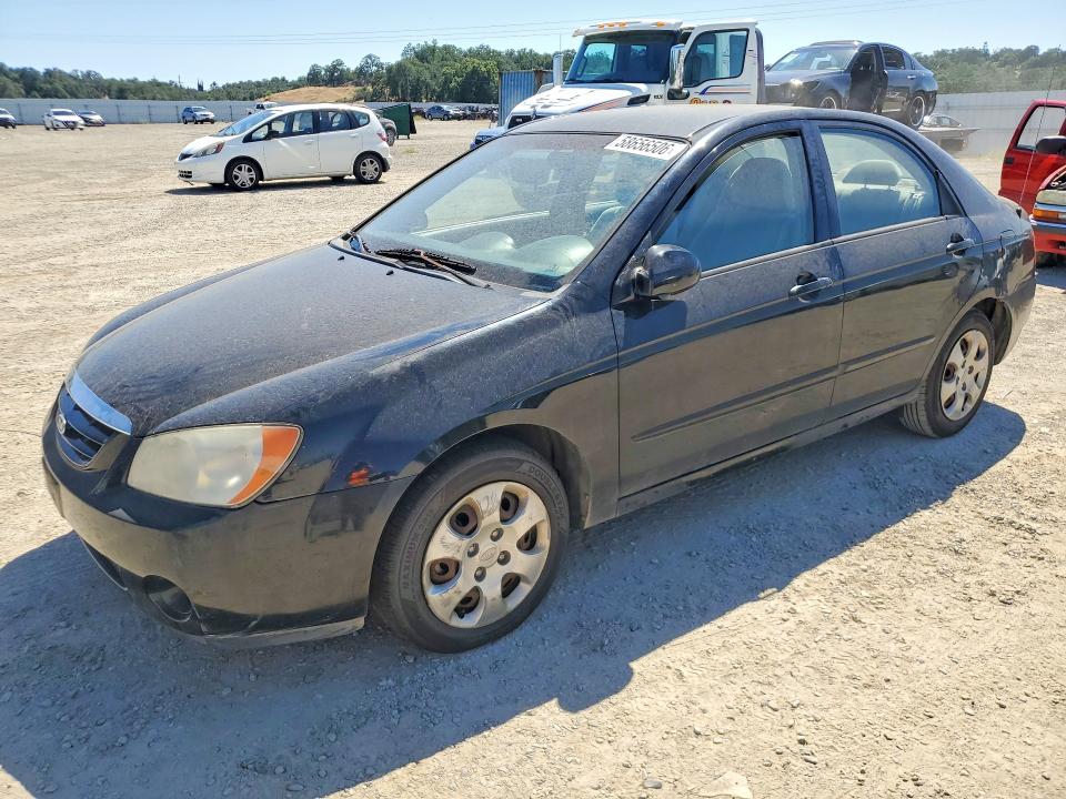 2006 Kia Spectra VIN KNAFE122065247057 COPART salvage auction — MECHANICAL, CA - DIS/DLR/EXP ONLY CLEAN TITLE, sold $50 on 2026-07-24 (photo 1)