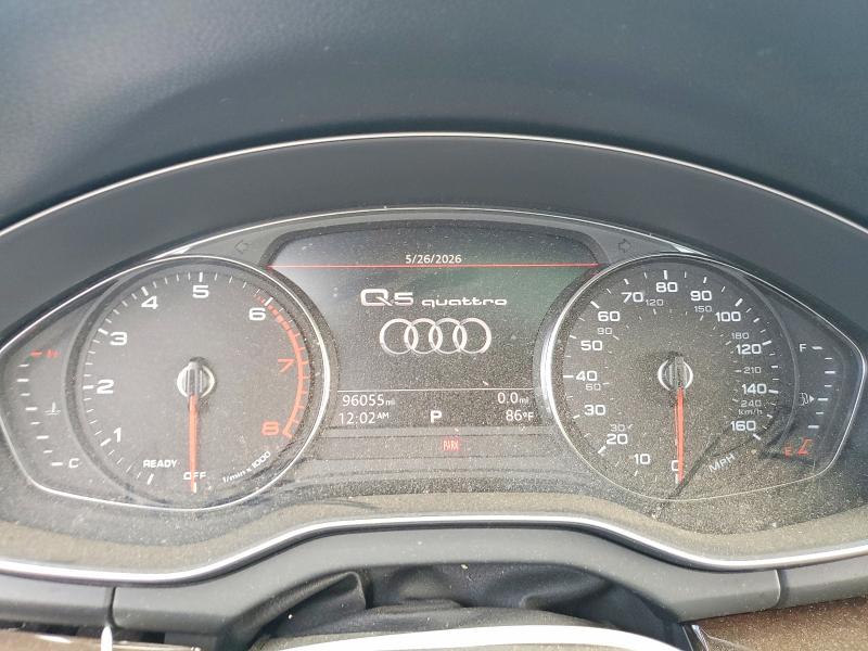 2019 Audi Q5 VIN WA1ANAFY8K2031958 COPART salvage auction — VANDALISM, Nj - Cert Of Title-Salvage, sold $6,500 on 2026-07-15 (photo 9)