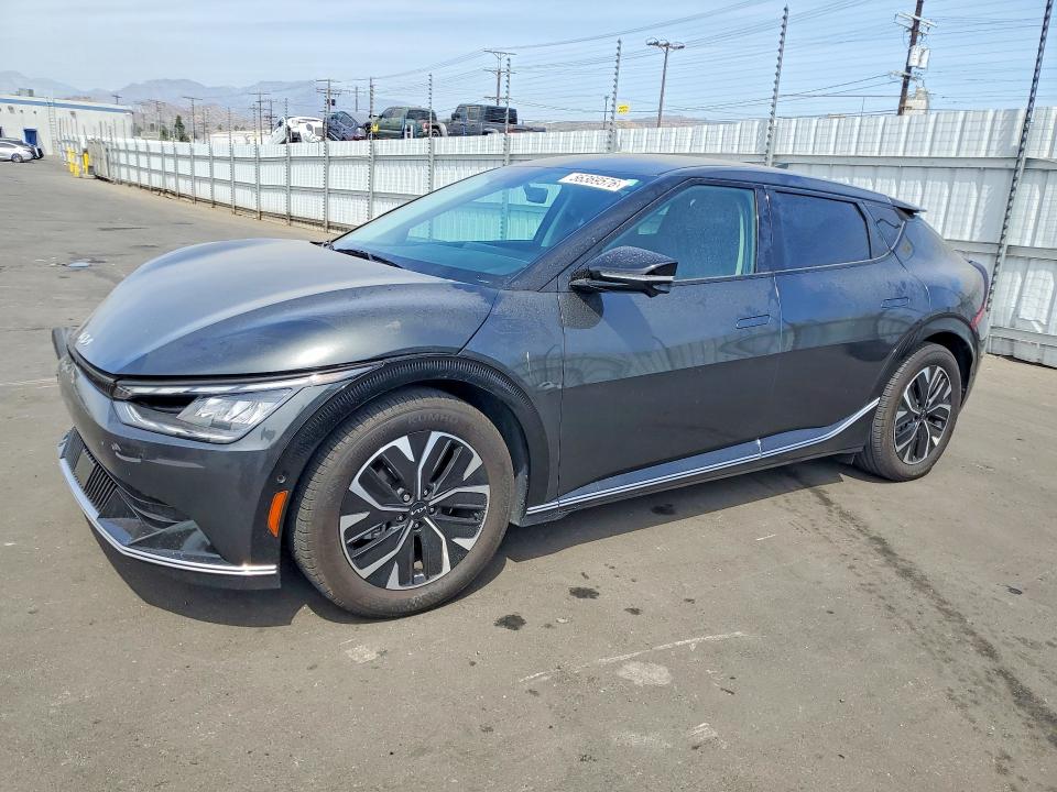 2024 Kia Ev6 VIN KNDC34LA5R5623338 COPART salvage auction — FRONT END, Ca - Salvage Certificate, sold $9,700 on 2026-07-13 (photo 1)