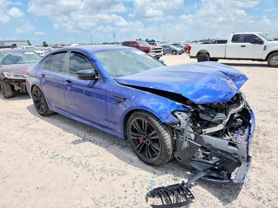 2022 BMW M5 VIN WBS83CH06NCK64273 COPART salvage auction — FRONT END, TX - SALVAGE VEHICLE TITLE, sold $23,900 on 2026-08-28 (photo 4)