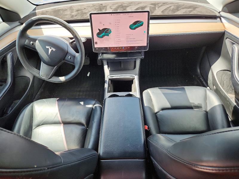 2022 Tesla VIN 5YJ3E1EAXNF186659 COPART salvage auction — FRONT END, Tx - Salvage Vehicle Title, sold $5,200 on 2026-07-23 (photo 8)