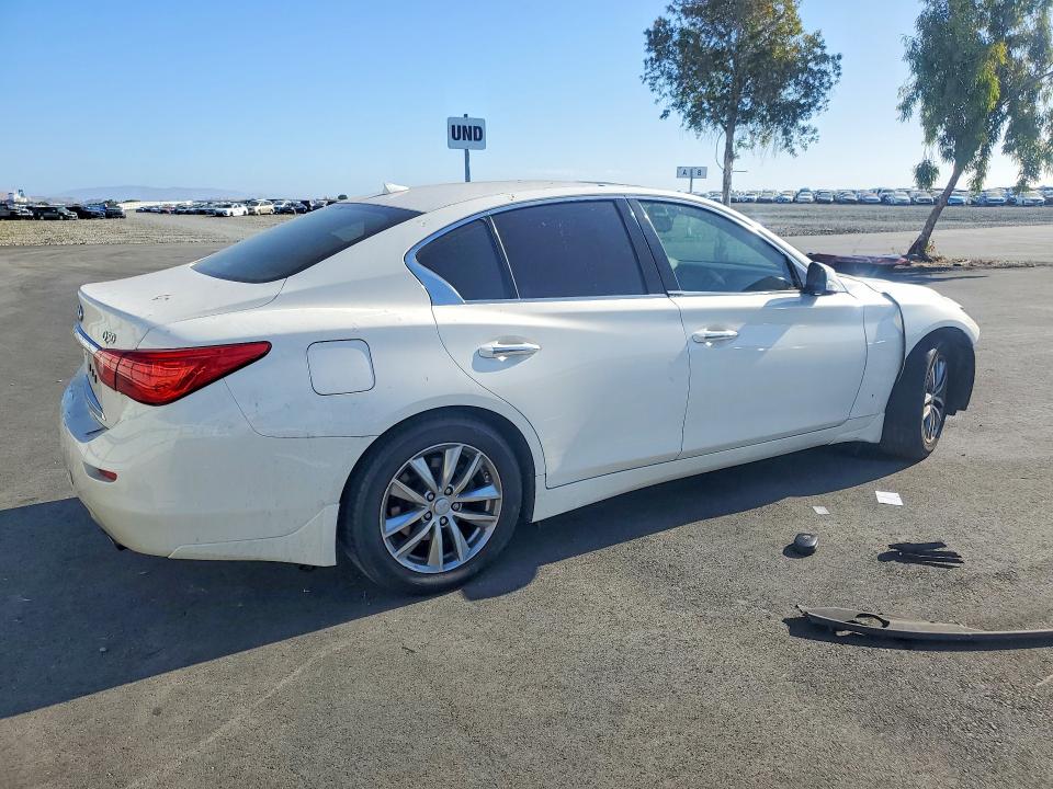 2017 Infiniti Q50 VIN JN1EV7AP1HM731426 COPART salvage auction — FRONT END, Ca - Salvage Certificate, sold $1,400 on 2026-07-22 (photo 3)