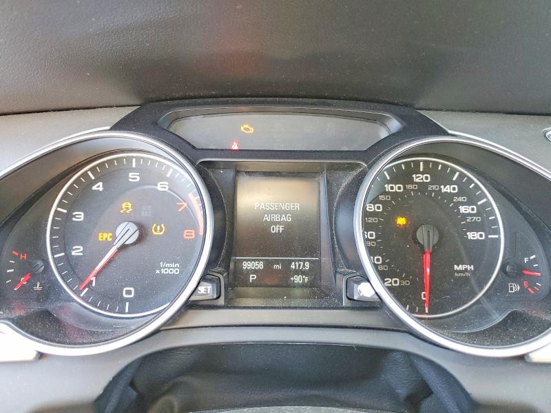 2011 Audi A5 VIN WAUJFAFH3BN008411 COPART salvage auction — FRONT END, Ca - Salvage Certificate, sold $1,200 on 2026-07-31 (photo 9)