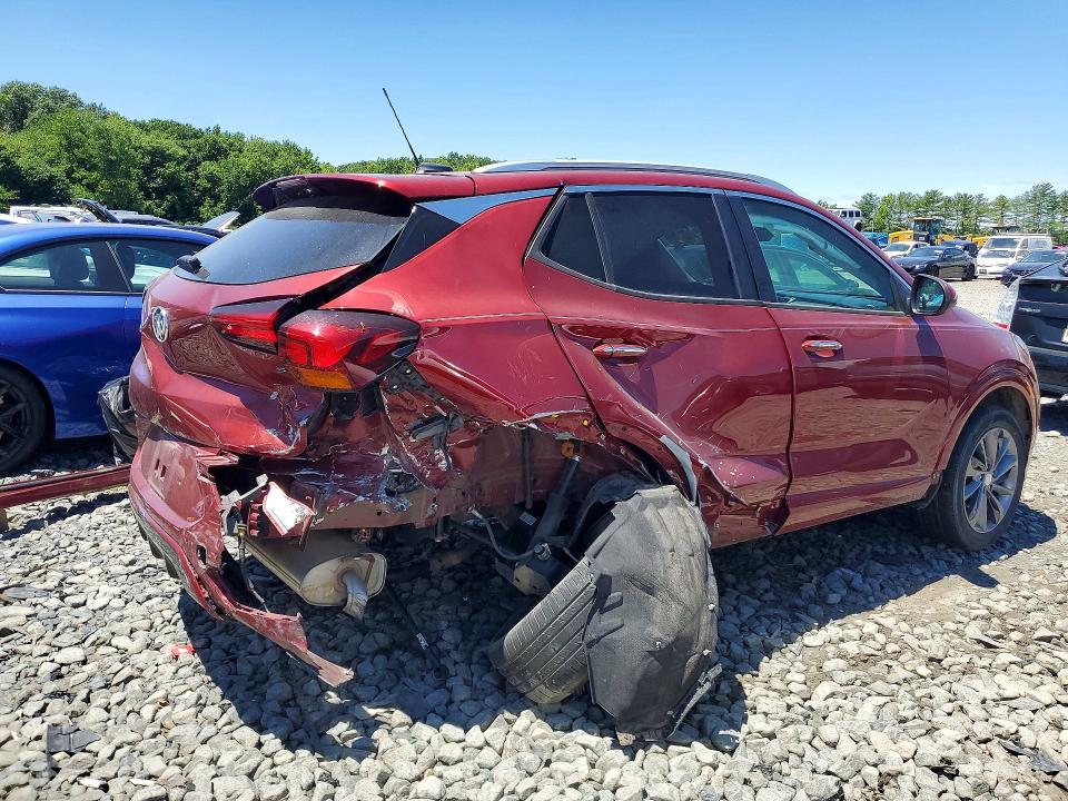 2022 Buick Encore VIN KL4MMCSL3NB026371 COPART salvage auction — REAR END, Nj - Cert Of Title-Salvage, sold $2,650 on 2026-07-20 (photo 3)