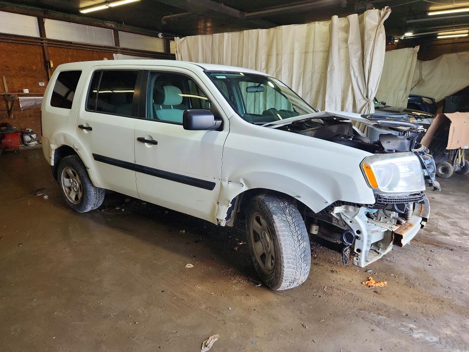 2013 Honda Pilot VIN 5FNYF4H29DB055679 COPART salvage auction — FRONT END, PA - CERTIFICATE OF SALVAGE, sold $225 on 2026-07-02 (photo 4)