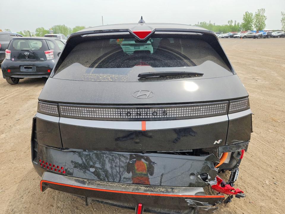 2025 Hyundai Ioniq VIN KM8KNDA87SU006729 COPART salvage auction — FRONT END, Qc - Gravement Accidente, sold $12,200 on 2026-07-14 (photo 6)